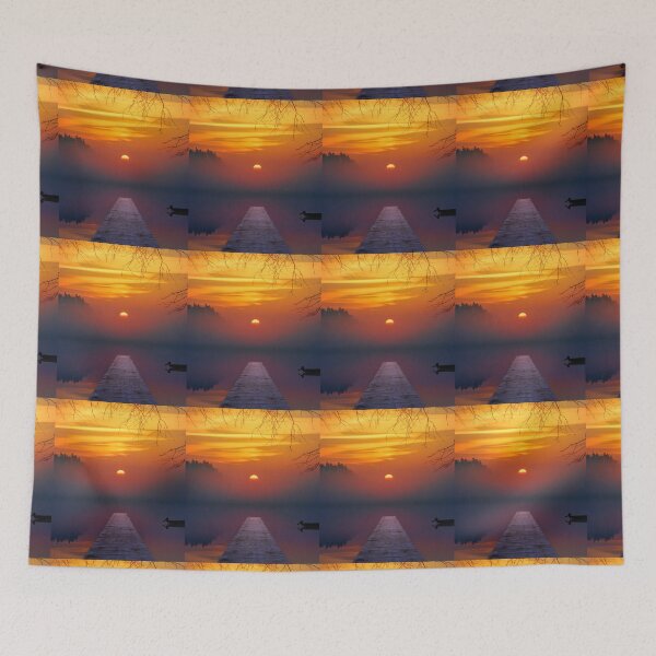 Item preview, SUNSET OVER THE LAKE designed and sold by MJ96-PRO.