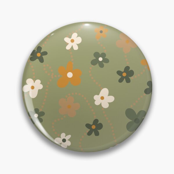Item preview, Simple Flower Pattern (Fall Colors/Sage Green) designed and sold by vron615.