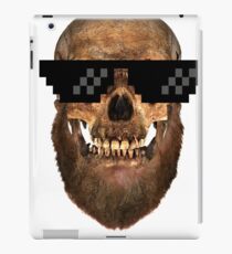 Geek Bearded Skull mens-tees iPad Case/Skin