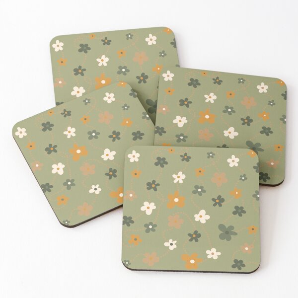 Item preview, Simple Flower Pattern (Fall Colors/Sage Green) designed and sold by vron615.