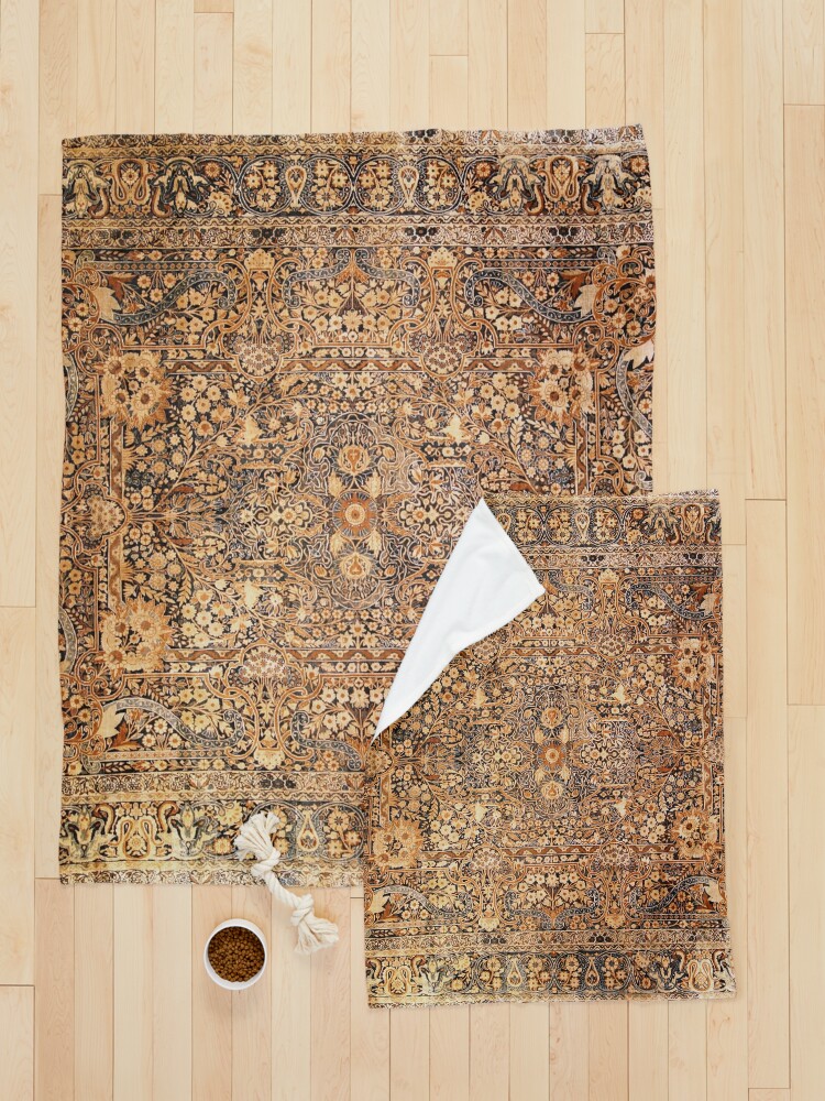 Alternate view of Antique Persian Kirman Rug Print Pet Blanket
