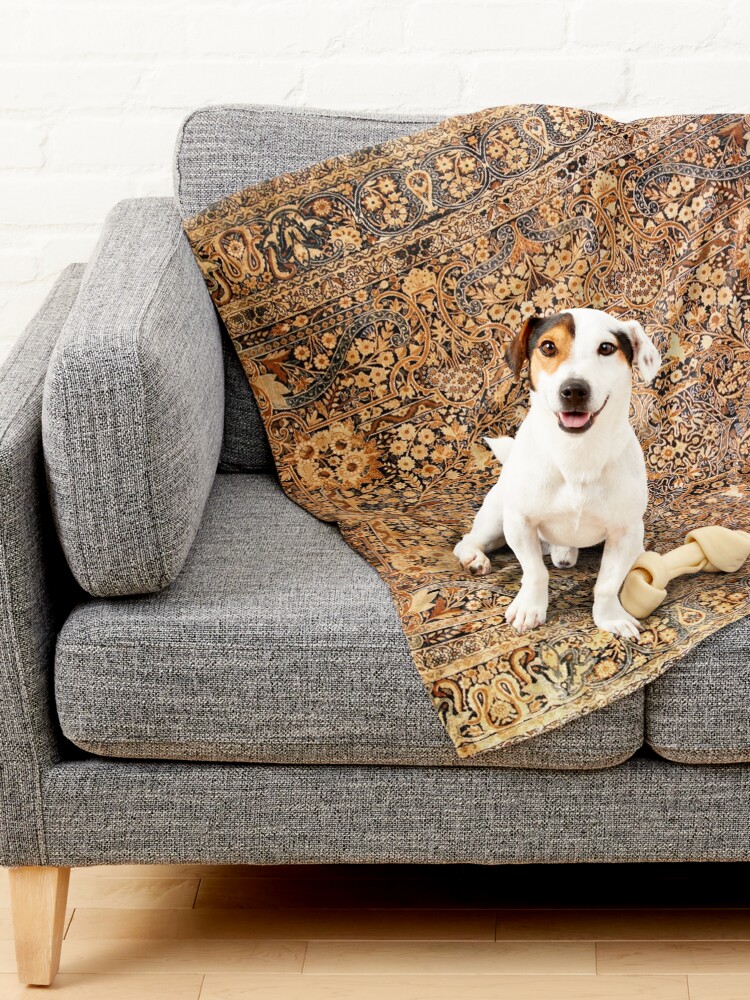 Alternate view of Antique Persian Kirman Rug Print Pet Blanket
