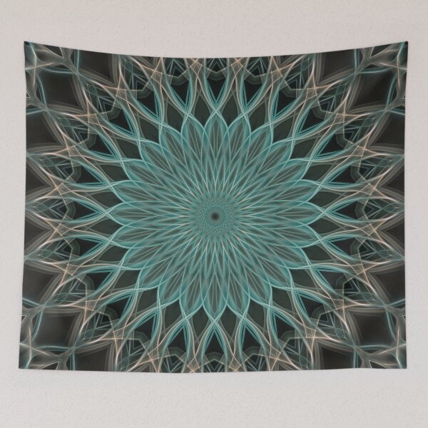 Item preview, Red and pastel green mandala designed and sold by JBlaminsky.