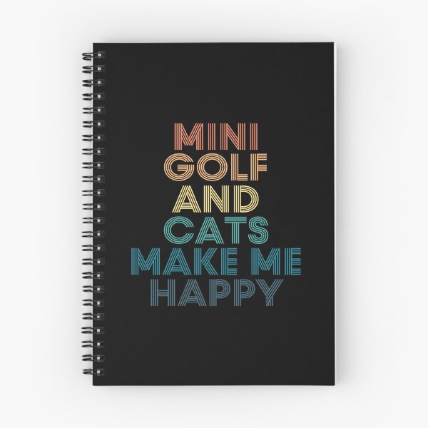 Item preview, Mini Golf And Cats Make Me Happy designed and sold by kindxinn.