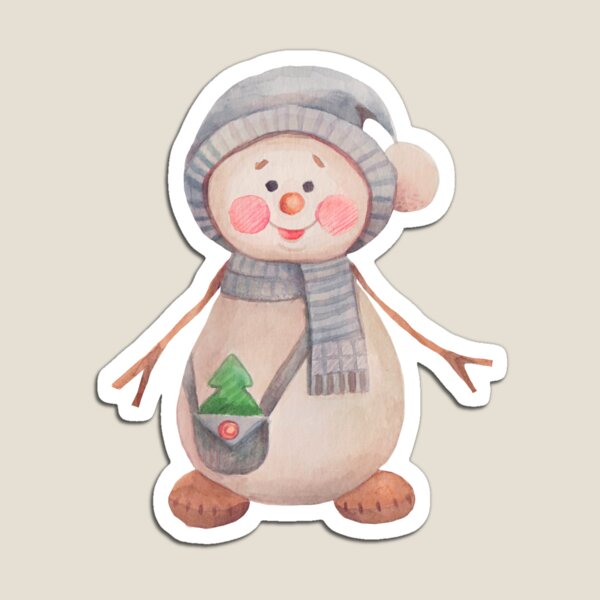 Beautiful Pastel Beige Santa With Brown Hat And Coat, Green Plaid Knickers,  Christmas Tree And Candy Cane Sticker for Sale by LDTreasures