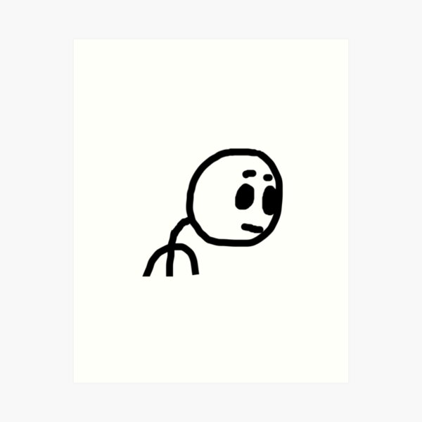 Stickman Art Prints for Sale Redbubble