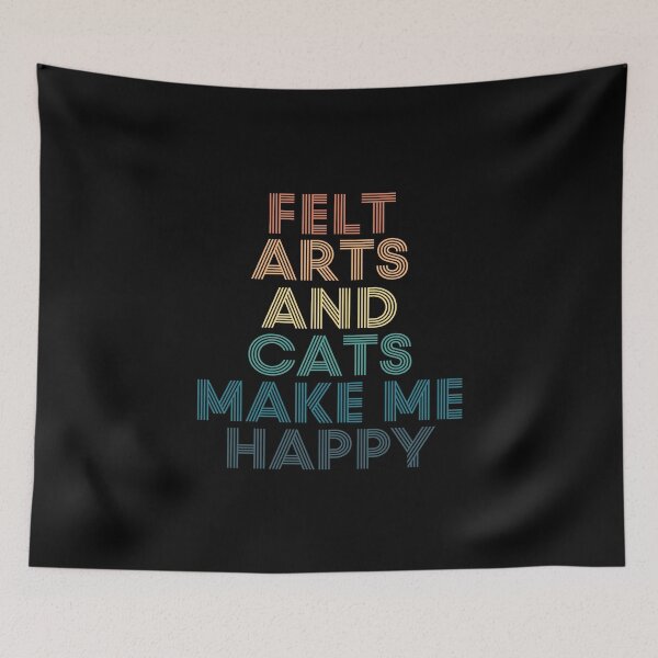 Item preview, Felt Arts And Cats Make Me Happy designed and sold by kindxinn.