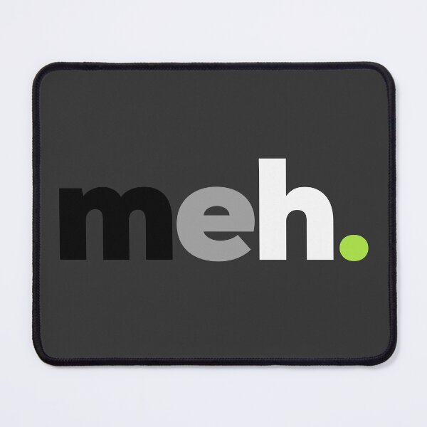 Item preview, meh Gender. Agender Pride designed and sold by Subtle Pride Shop.