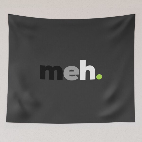 Item preview, meh Gender. Agender Pride designed and sold by Subtle Pride Shop.