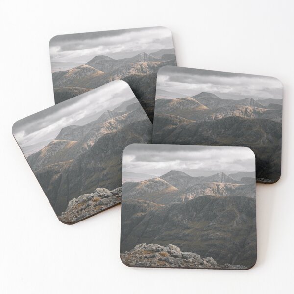Item preview, Mountain Scenery in the Scottish Highland on a Dark Cloudy Day - View from Bidean Nam Bian designed and sold by BackpackTravel.
