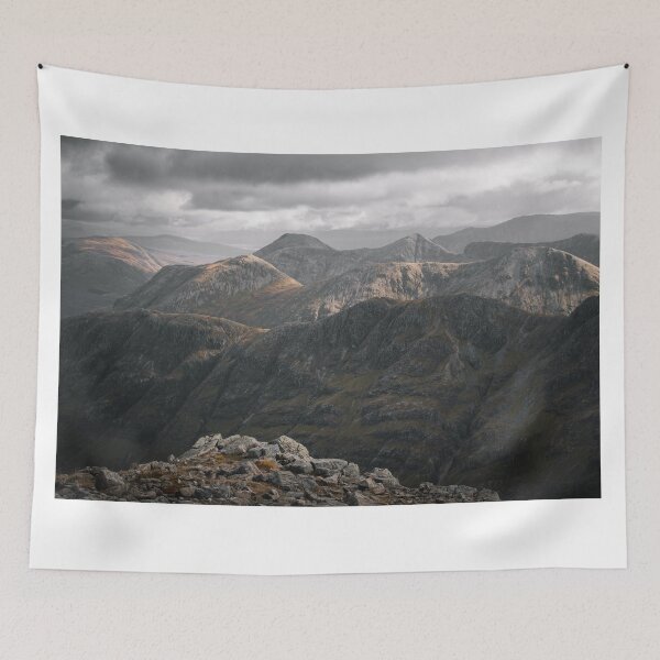 Item preview, Mountain Scenery in the Scottish Highland on a Dark Cloudy Day - View from Bidean Nam Bian designed and sold by BackpackTravel.