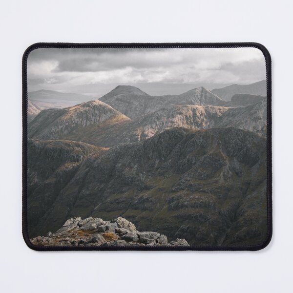 Item preview, Mountain Scenery in the Scottish Highland on a Dark Cloudy Day - View from Bidean Nam Bian designed and sold by BackpackTravel.