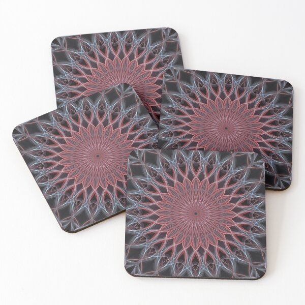Item preview, Pastel red and neon blue mandala designed and sold by JBlaminsky.