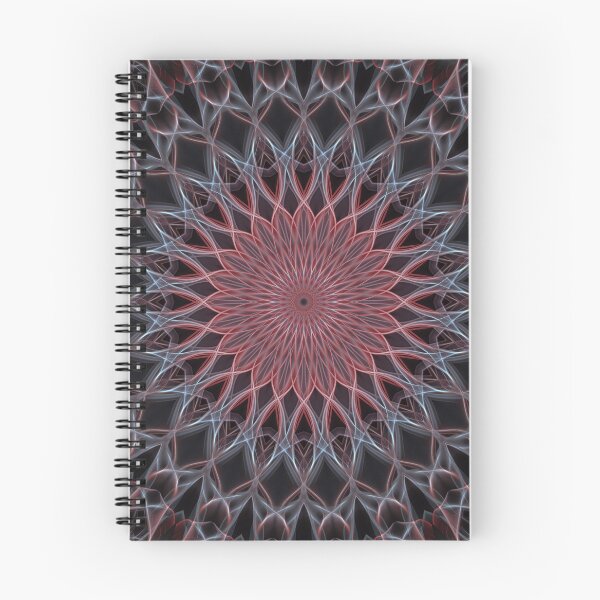 Item preview, Pastel red and neon blue mandala designed and sold by JBlaminsky.