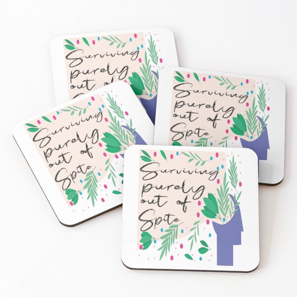 Item preview, Surviving Purely Out Of Spite : Self Care Gift, Thinking Of You Gift, Encouraging Gift designed and sold by Lea bolo.