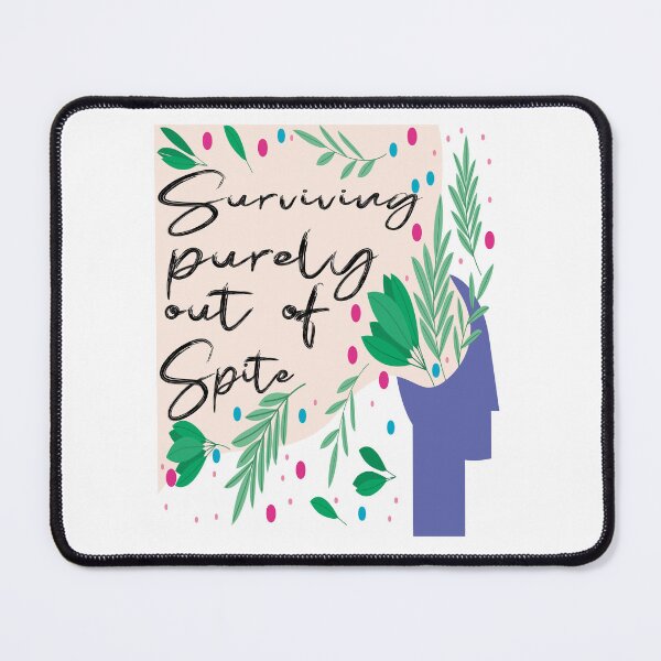 Item preview, Surviving Purely Out Of Spite : Self Care Gift, Thinking Of You Gift, Encouraging Gift designed and sold by Lea bolo.