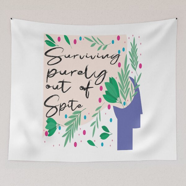 Item preview, Surviving Purely Out Of Spite : Self Care Gift, Thinking Of You Gift, Encouraging Gift designed and sold by Lea bolo.