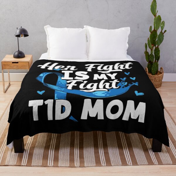 Item preview, Womens Her Fight Is My Fight T1D Mom Diabetes Awareness designed and sold by buoyantgraduati.