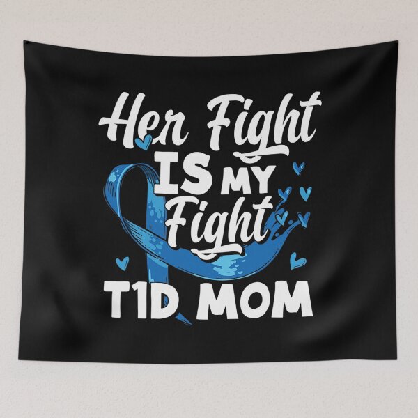Item preview, Womens Her Fight Is My Fight T1D Mom Diabetes Awareness designed and sold by buoyantgraduati.