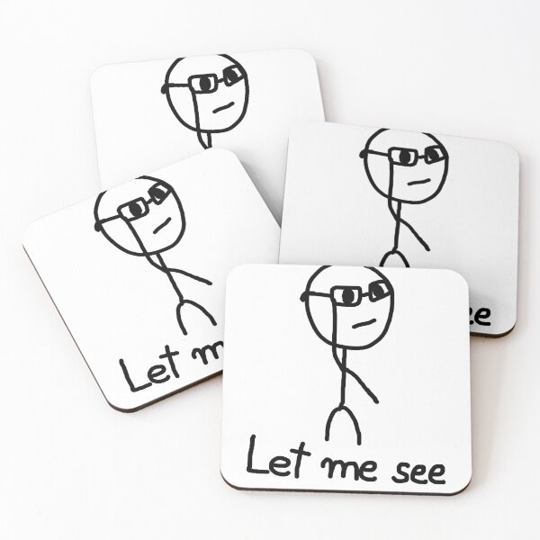 Item preview, Stickman with glasses let me see designed and sold by StickyMann.