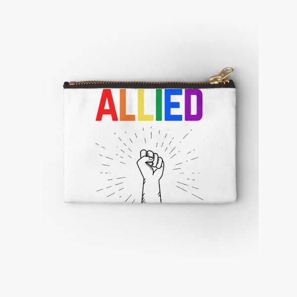 Item preview, Allies Fist in the Air. LGBTQ Ally Pride designed and sold by Subtle Pride Shop.