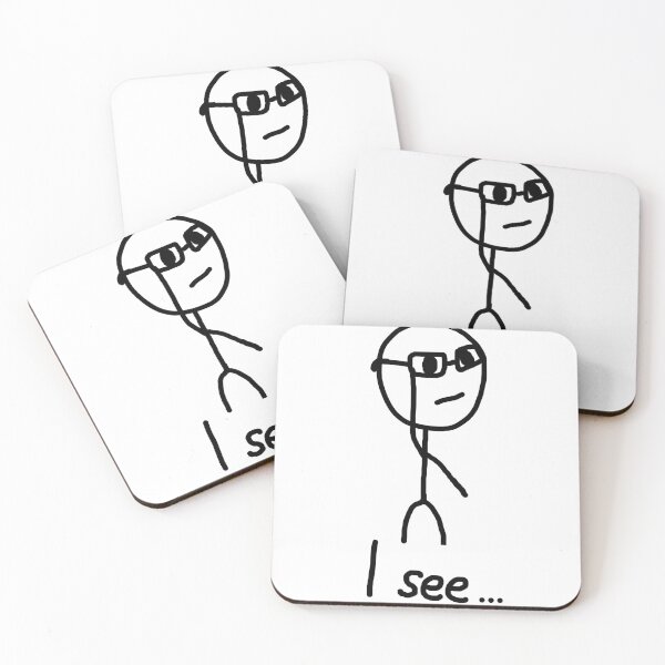 Item preview, Stickman with glasses I see designed and sold by StickyMann.