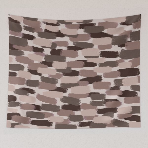 Item preview, Abstract, Shades of Mocha and Chocolate Brown, Paint Brush Effect designed and sold by OneThreeSix.