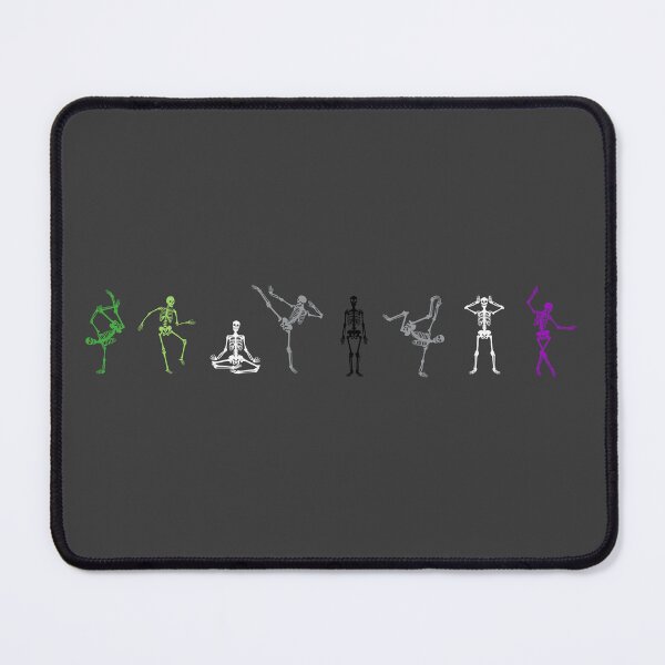 Item preview, Aro Ace Halloween Skeletons. Aroace Pride designed and sold by Subtle Pride Shop.