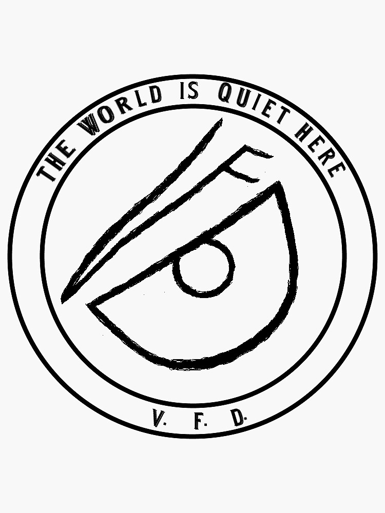 "A Series of Unfortunate Events V.F.D. Eye Logo" Sticker by