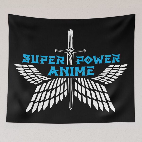 Item preview, Blue White Sword Wings Super Power Anime designed and sold by SuperPowerAnime.