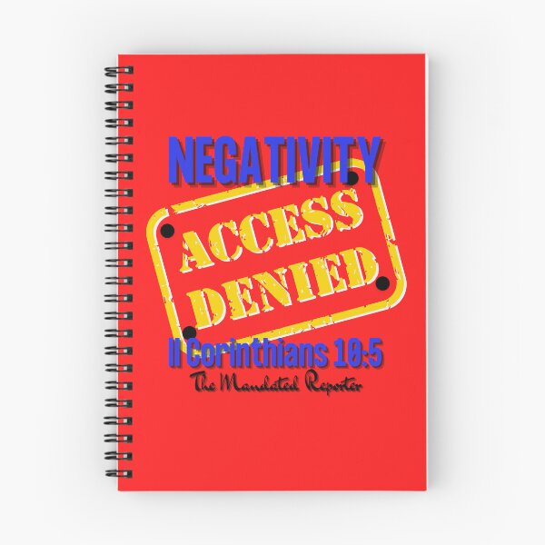 Item preview, NEGATIVITY ACCESS DENIED II Corinthians 10:5 - Red designed and sold by TheReporter1.