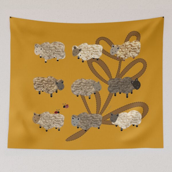 Item preview, Cute rustic sheep for eco friendly sustainable farming friends. Caroline Laursen original designed and sold by Caroline Laursen.