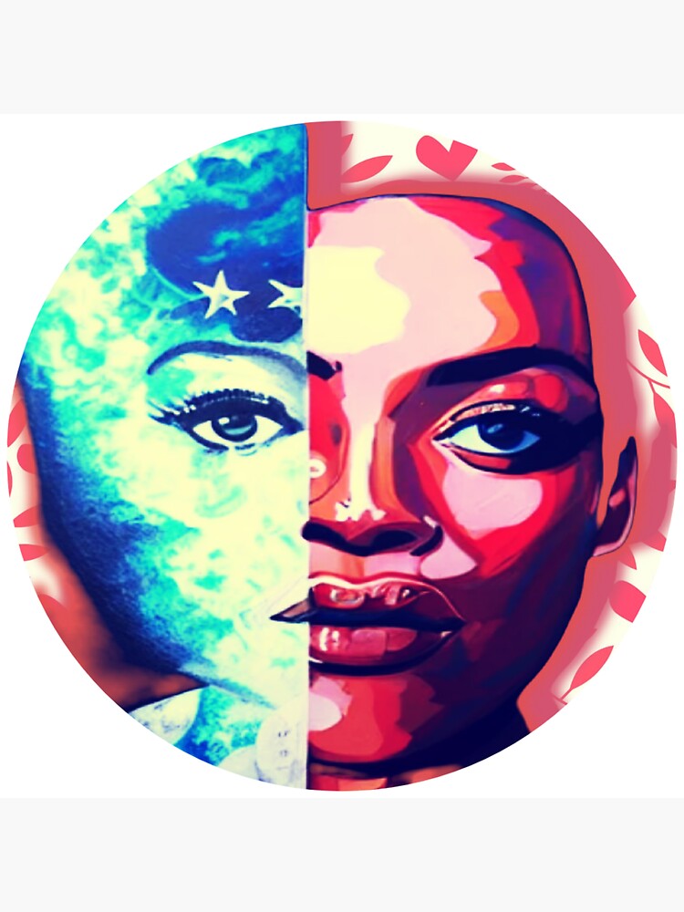 "canvas paintings of a character " Sticker for Sale by latesttrendy