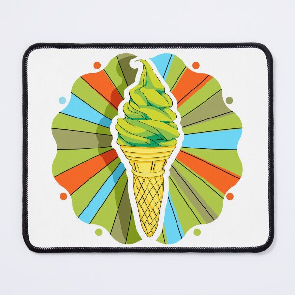 Item preview, Green Maccha Ice Cream Cone - Food Collection designed and sold by CreativNode.
