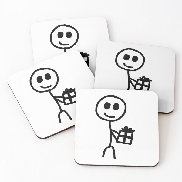 Item preview, Stickman with gift designed and sold by StickyMann.