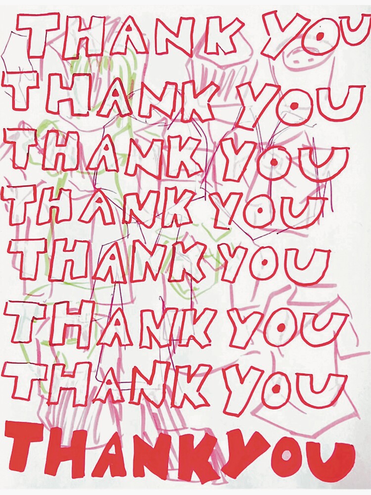 "Thank You Fashion Sketches" Sticker for Sale by lemoncitruszest