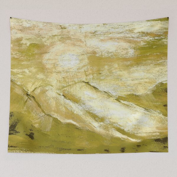Item preview, Yellow mountain landscape design designed and sold by WorldOfWendyArt.