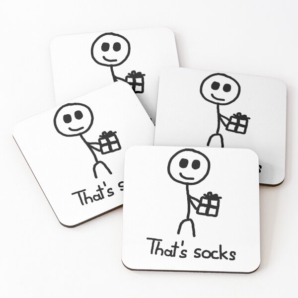 Item preview, Stickman with gift funny quote thats socks designed and sold by StickyMann.