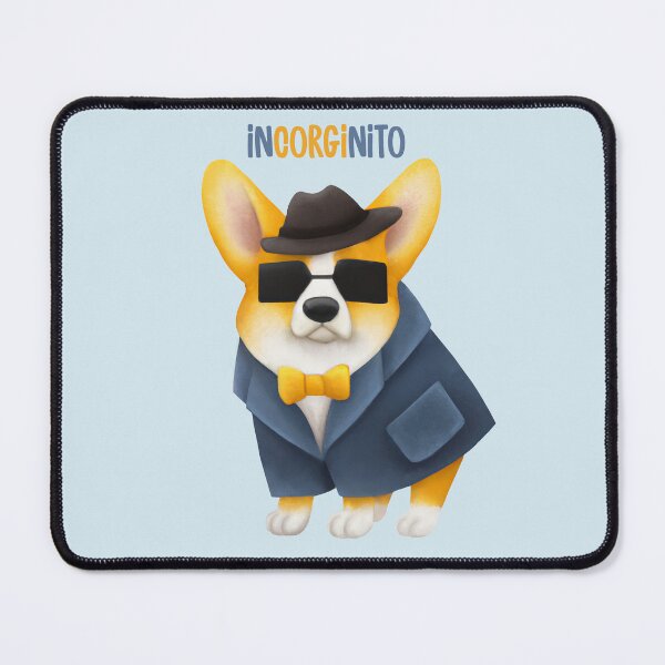 Item preview, InCORGInito Corgi Cute Funny Dog Pun Detective Incognito Dramabite designed and sold by dramabite.