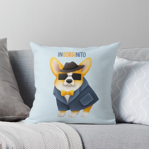 Item preview, InCORGInito Corgi Cute Funny Dog Pun Detective Incognito Dramabite designed and sold by dramabite.