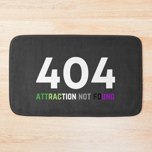 Item preview, 404 Aro Ace Attraction Not Found. Aroace Pride designed and sold by Subtle Pride Shop.