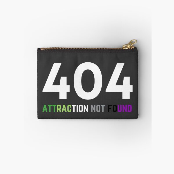 Item preview, 404 Aro Ace Attraction Not Found. Aroace Pride designed and sold by Subtle Pride Shop.