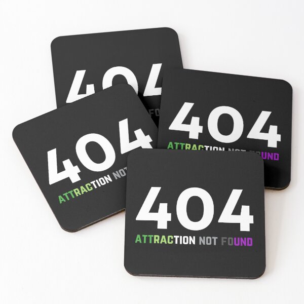 Item preview, 404 Aro Ace Attraction Not Found. Aroace Pride designed and sold by Subtle Pride Shop.