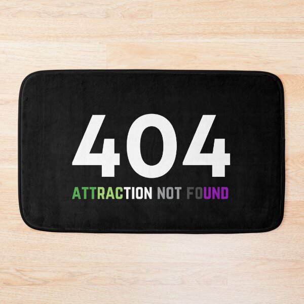 Item preview, 404 Aro Ace Attraction Not Found. Aroace Pride designed and sold by Subtle Pride Shop.