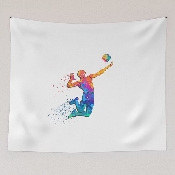 Item preview, volleyball player attacks the ball designed and sold by princevb2011.