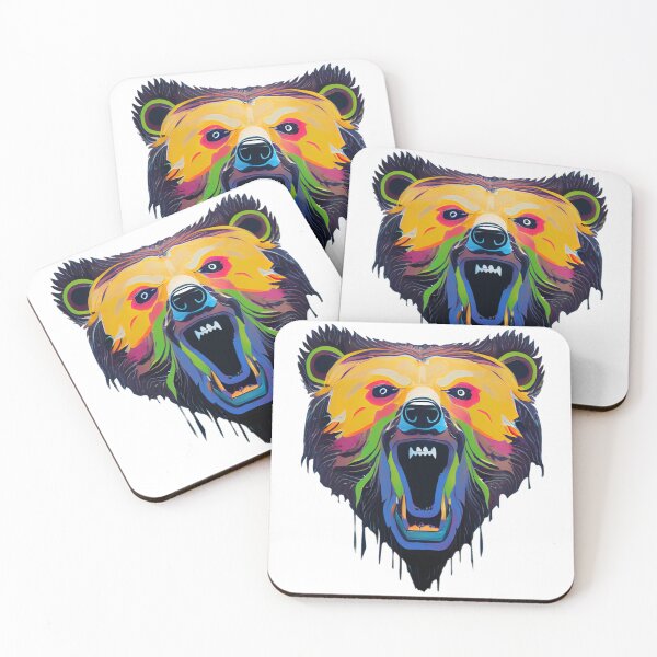 Item preview, Angry Vibrant Bear designed and sold by PoormanToast.