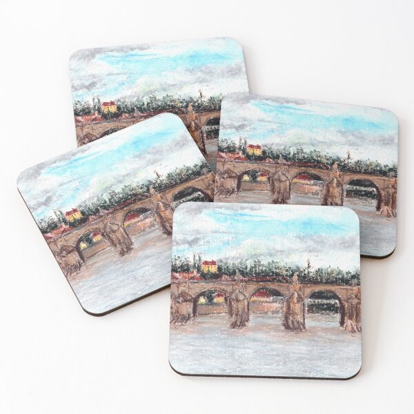 Item preview, Prague - Charles Bridge, CZ - Oil Pastel Painting / Landscape Art designed and sold by COTT-Art.