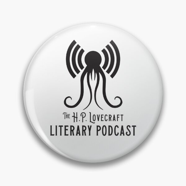 Item preview, The H.P. Lovecraft Literary Podcast Logo and Title - Black designed and sold by WitchHouseMedia.