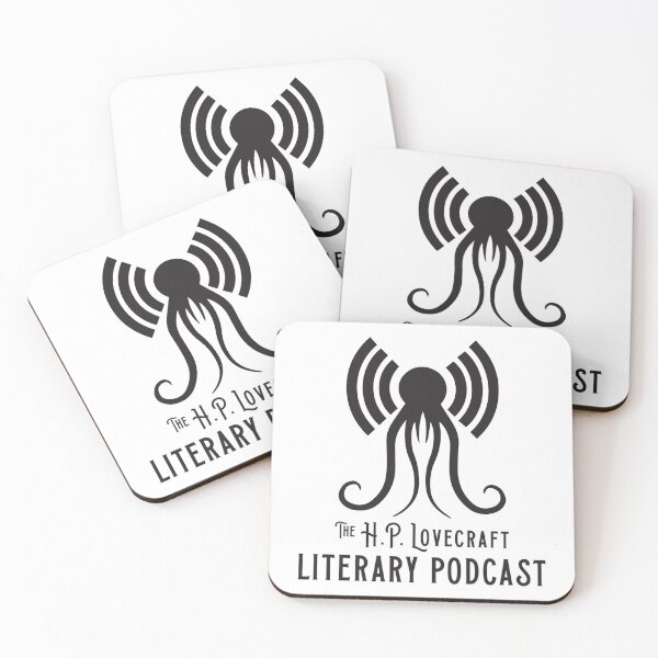 Item preview, The H.P. Lovecraft Literary Podcast Logo and Title - Black designed and sold by WitchHouseMedia.