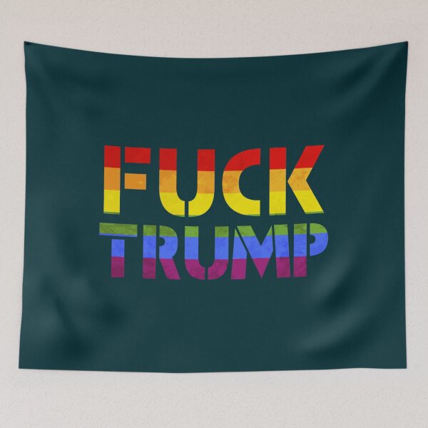 Item preview, Fuck Trump LGBT Rainbow Flag 2020 Election Lesbian Gift   designed and sold by BriWeise1.